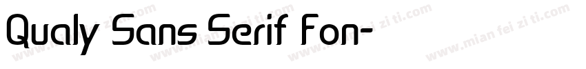 Qualy Sans Serif Fon字体转换